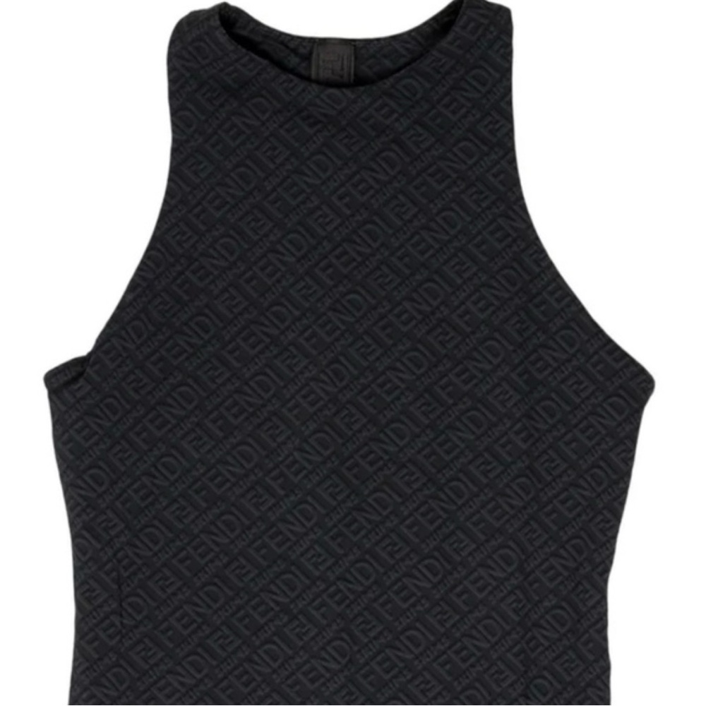 Fendi Black Sleeveless Bodysuit